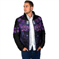 Custom Uruguay National Football Padded Jacket La Celeste South America Wildcat Neon Graphic