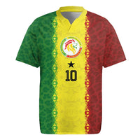Custom Senegal National Football Rugby Jersey Lions Of Teranga Leopard Print Tribal Flag Graphic