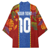 Custom DR Congo National Football Kimono The Leopards Tropical Jungle Leaf Botanical Art