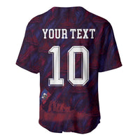 Custom Haiti National Football Baseball Jersey Les Grenadiers Feather Pattern Coat Of Arms Art