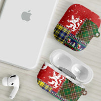 Scottish Christmas AirPods Case Scotland Lion and Xmas Elements Patch Style - Wonder Print Shop