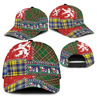 Scottish Christmas Classic Cap Scotland Lion and Xmas Elements Patch Style - Wonder Print Shop