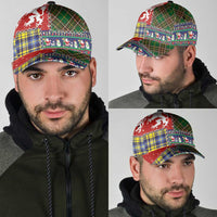 Scottish Christmas Classic Cap Scotland Lion and Xmas Elements Patch Style - Wonder Print Shop
