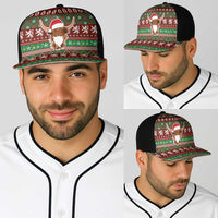 Scottish Christmas Baseball Net Cap Highland Cattle-Xmas Tartan Stripes Style Red Color - Wonder Print Shop