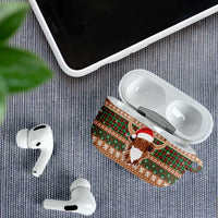 Scottish Christmas AirPods Case Highland Cattle-Xmas Tartan Stripes Style Brown Color - Wonder Print Shop