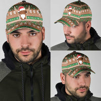 Scottish Christmas Classic Cap Highland Cattle-Xmas Tartan Stripes Style Brown Color - Wonder Print Shop
