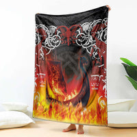 Scotland Up Helly Aa Blanket Drakkar Viking Longship Burning The Return of The Light
