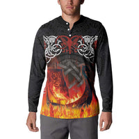 Scotland Up Helly Aa Button Sweatshirt Drakkar Viking Longship Burning The Return of The Light - Wonder Print Shop