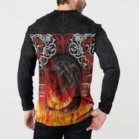 Scotland Up Helly Aa Button Sweatshirt Drakkar Viking Longship Burning The Return of The Light - Wonder Print Shop