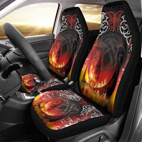 Scotland Up Helly Aa Car Seat Cover Drakkar Viking Longship Burning The Return of The Light - Wonder Print Shop