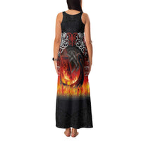 Scotland Up Helly Aa Family Matching Tank Maxi Dress and Hawaiian Shirt Drakkar Viking Longship Burning The Return of The Light - Wonder Print Shop