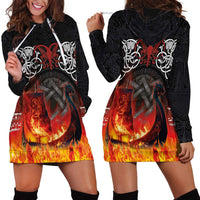 Scotland Up Helly Aa Hoodie Dress Drakkar Viking Longship Burning The Return of The Light - Wonder Print Shop