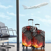 Scotland Up Helly Aa Luggage Cover Drakkar Viking Longship Burning The Return of The Light - Wonder Print Shop