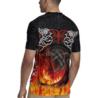 Scotland Up Helly Aa Rugby Jersey Drakkar Viking Longship Burning The Return of The Light - Wonder Print Shop