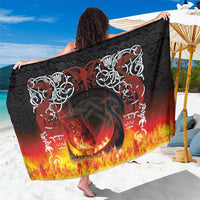 Scotland Up Helly Aa Sarong Drakkar Viking Longship Burning The Return of The Light - Wonder Print Shop