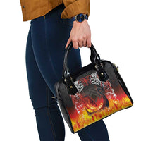 Scotland Up Helly Aa Shoulder Handbag Drakkar Viking Longship Burning The Return of The Light