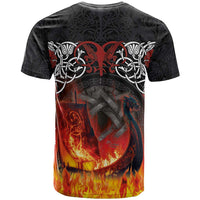 Scotland Up Helly Aa T Shirt Drakkar Viking Longship Burning The Return of The Light - Wonder Print Shop