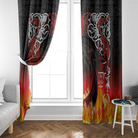 Scotland Up Helly Aa Window Curtain Drakkar Viking Longship Burning The Return of The Light - Wonder Print Shop