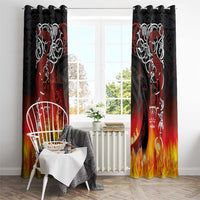 Scotland Up Helly Aa Window Curtain Drakkar Viking Longship Burning The Return of The Light - Wonder Print Shop
