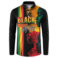 Black History Month Button Sweatshirt Black Soul - I'm Black Every Month - Wonder Print Shop