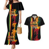 Black History Month Couples Matching Mermaid Dress and Hawaiian Shirt Black Soul - I'm Black Every Month - Wonder Print Shop