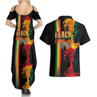 Black History Month Couples Matching Summer Maxi Dress and Hawaiian Shirt Black Soul - I'm Black Every Month - Wonder Print Shop