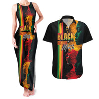 Black History Month Couples Matching Tank Maxi Dress and Hawaiian Shirt Black Soul - I'm Black Every Month - Wonder Print Shop