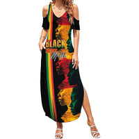 Black History Month Summer Maxi Dress Black Soul - I'm Black Every Month - Wonder Print Shop