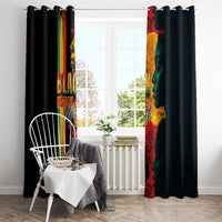 Black History Month Window Curtain Black Soul - I'm Black Every Month - Wonder Print Shop