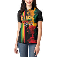 Black History Month Women Polo Shirt Black Soul - I'm Black Every Month - Wonder Print Shop