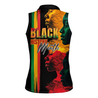 Black History Month Women Sleeveless Polo Shirt Black Soul - I'm Black Every Month - Wonder Print Shop