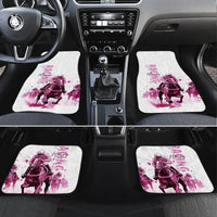 Kentucky Horses Racing Car Mats Jockey Drawing Style Pink Out Color - Wonder Print Shop