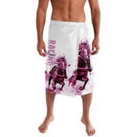 Kentucky Horses Racing Lavalava Jockey Drawing Style Pink Out Color - Wonder Print Shop