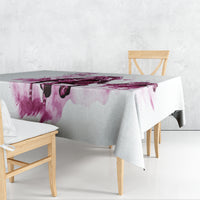 Kentucky Horses Racing Tablecloth Jockey Drawing Style Pink Out Color - Wonder Print Shop