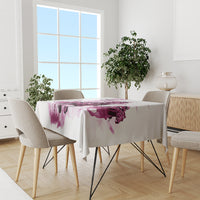 Kentucky Horses Racing Tablecloth Jockey Drawing Style Pink Out Color - Wonder Print Shop