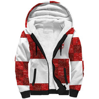 Custom Croatia Football Sherpa Hoodie Checkered Ones Sport Grunge Style