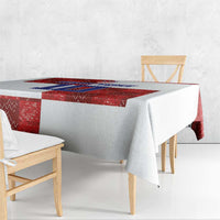 Custom Croatia Football Tablecloth Checkered Ones Sport Grunge Style