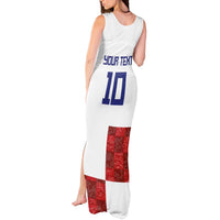 Custom Croatia Football Tank Maxi Dress Checkered Ones Sport Grunge Style