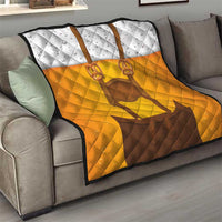 Traditional German Costume - Lederhosen and Soft Pretzel Quilt Oktoberfest Beer Head Funny Style