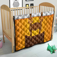 Traditional German Costume - Lederhosen and Soft Pretzel Quilt Oktoberfest Beer Head Funny Style