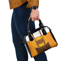 Traditional German Costume - Lederhosen and Soft Pretzel Shoulder Handbag Oktoberfest Beer Head Funny Style