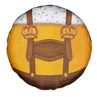 Traditional German Costume - Lederhosen and Soft Pretzel Spare Tire Cover Oktoberfest Beer Head Funny Style