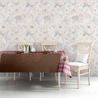 Traditional German Costume - Lederhosen and Soft Pretzel Tablecloth Blue Plaid Pattern with Edelweiss Flowers