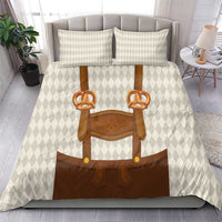 Traditional German Costume - Lederhosen and Soft Pretzel Bedding Set Old Vintage Bavarian Pattern