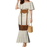 Traditional German Costume - Lederhosen and Soft Pretzel Family Matching Mermaid Dress and Hawaiian Shirt Old Vintage Bavarian Pattern