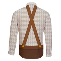 Traditional German Costume - Lederhosen and Soft Pretzel Family Matching Puletasi and Hawaiian Shirt Old Vintage Bavarian Pattern