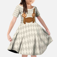 Traditional German Costume - Lederhosen and Soft Pretzel Family Matching Tank Maxi Dress and Hawaiian Shirt Old Vintage Bavarian Pattern