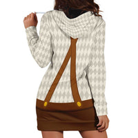 Traditional German Costume - Lederhosen and Soft Pretzel Hoodie Dress Old Vintage Bavarian Pattern