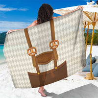 Traditional German Costume - Lederhosen and Soft Pretzel Sarong Old Vintage Bavarian Pattern