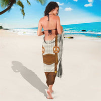 Traditional German Costume - Lederhosen and Soft Pretzel Sarong Old Vintage Bavarian Pattern